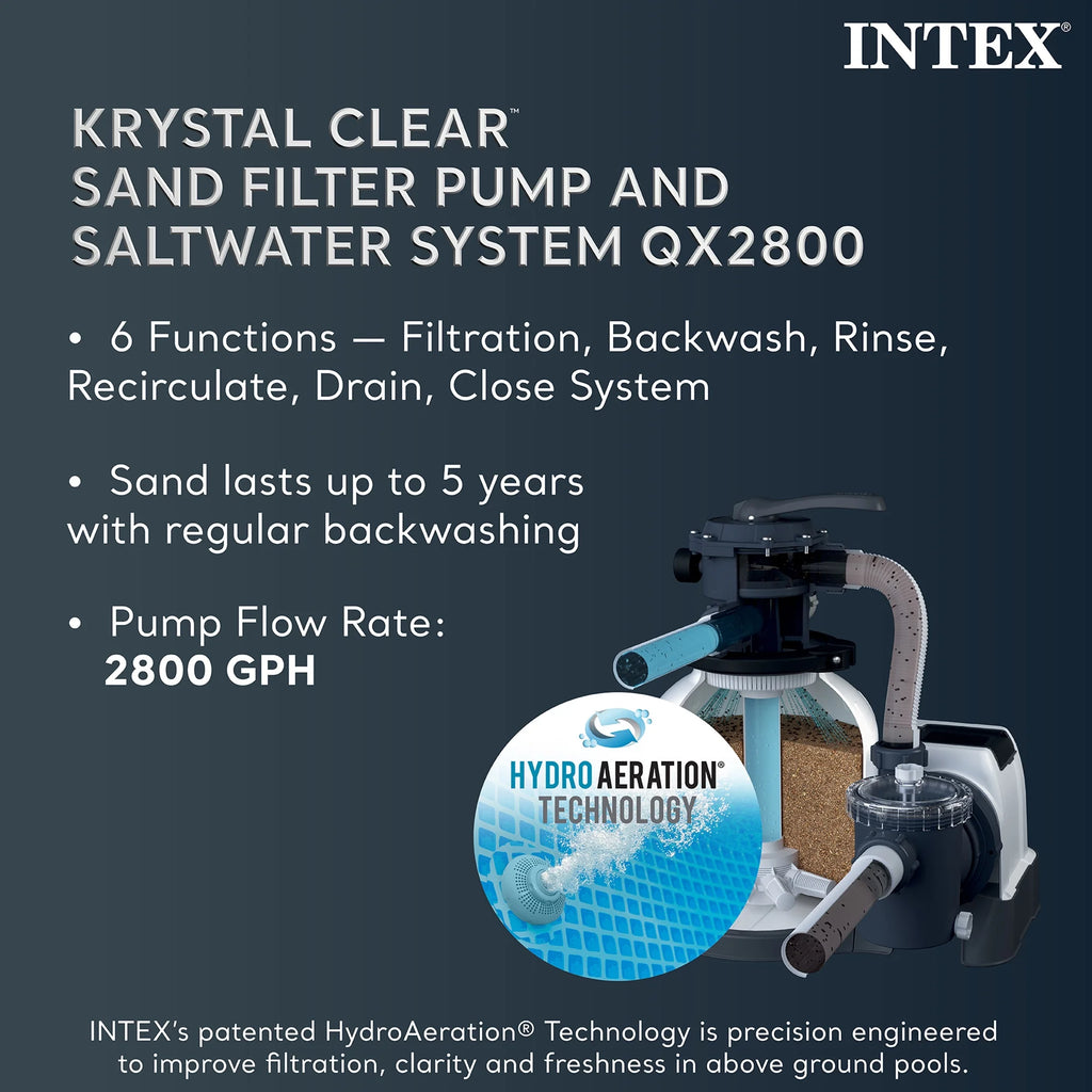 Piscine hors sol Intex Ultra XTR 32' x 16' x 52 et sable filtrant OptiFlow Premium