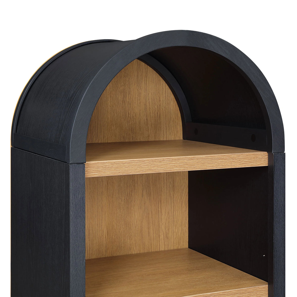 Bibliothèque étroite à arche Juliet de Better Homes & Gardens, vert profond et miel clair