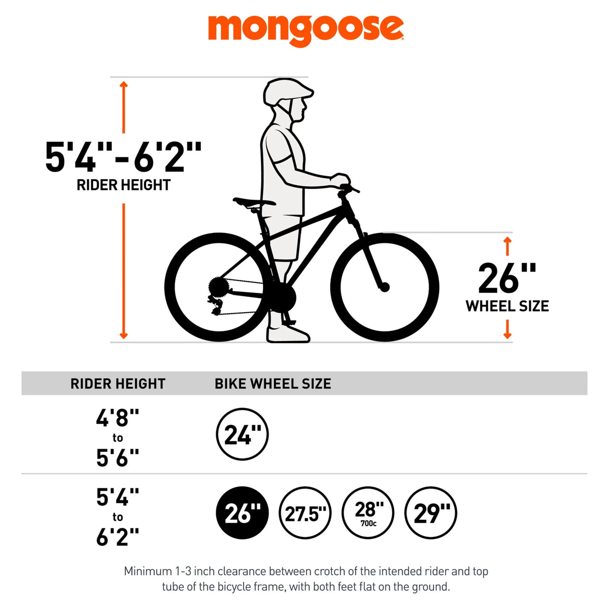 Vélo tout-terrain Mongoose 26 Dolomite pour homme, 7 vitesses, noir