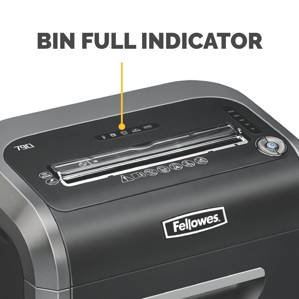 Destructeur de documents coupe croisée Fellowes Powershred 79Ci, 100 % anti-bourrage