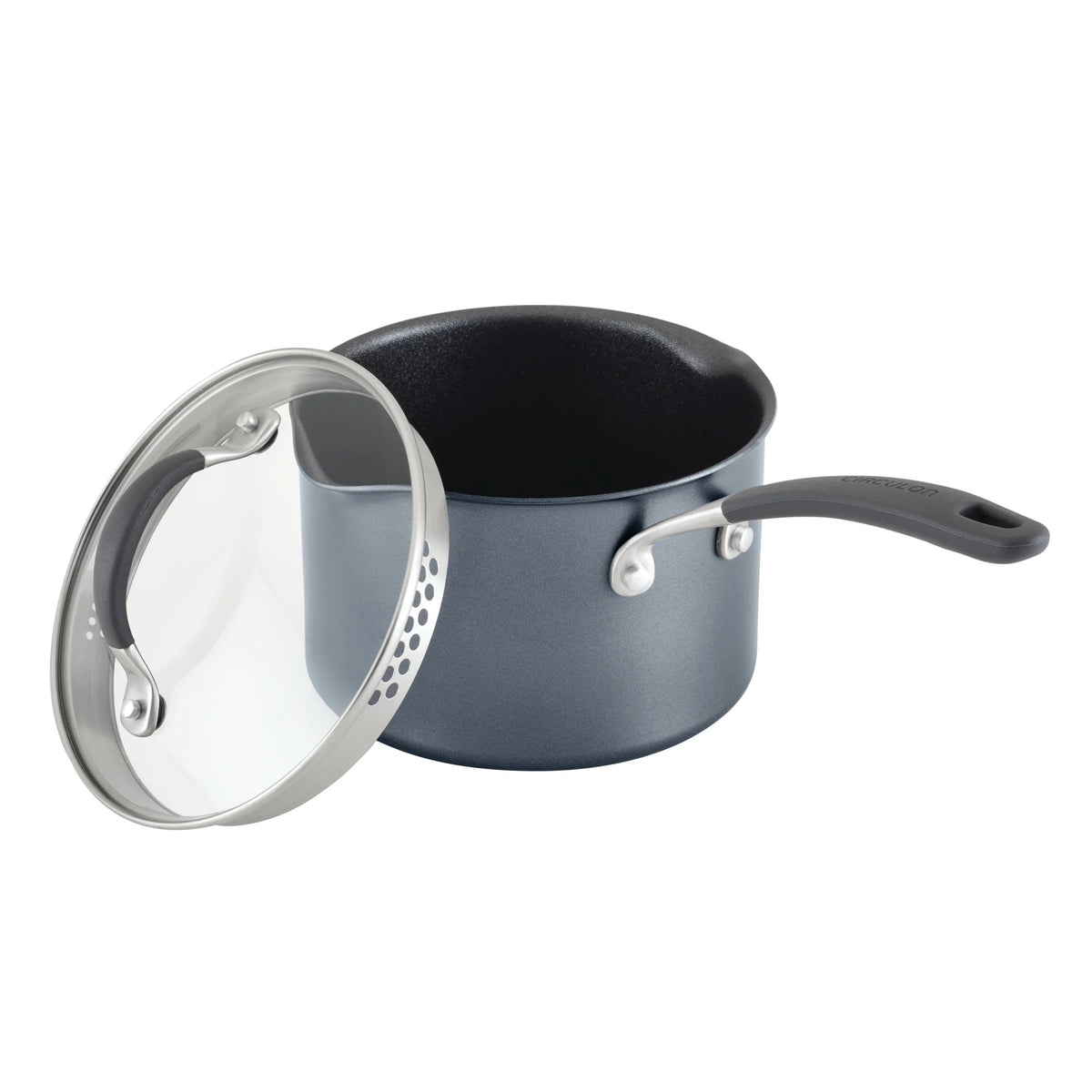 Batterie de cuisine antiadhésive en aluminium Circulon A1 Scratch Defense de 10 pièces, acier inoxydable moulé