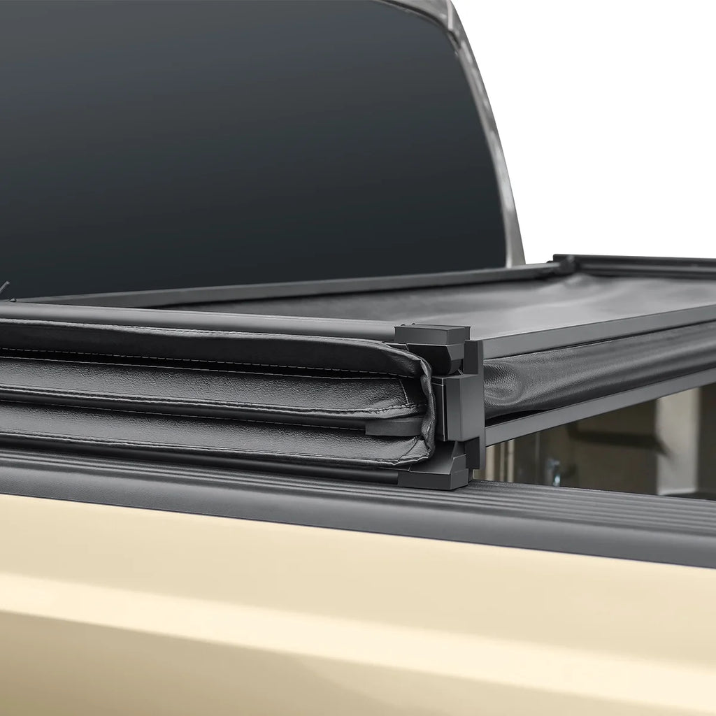 Couvre-caisse pliant en 3 sections Auto Drive Soft pour Silverado/Sierra 1500 2004-2013 avec caisse de 5,75 pi