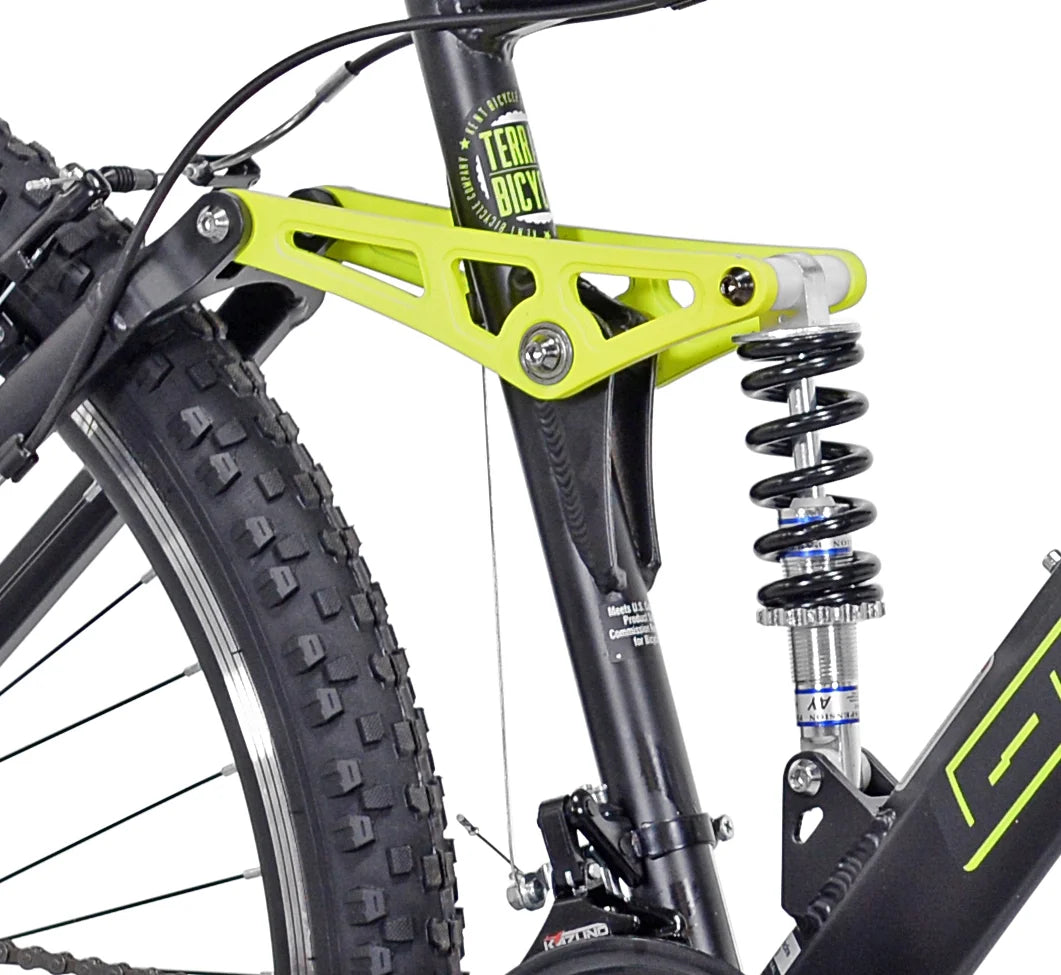 VTT tout suspendu 29 pouces pour homme, noir/jaune