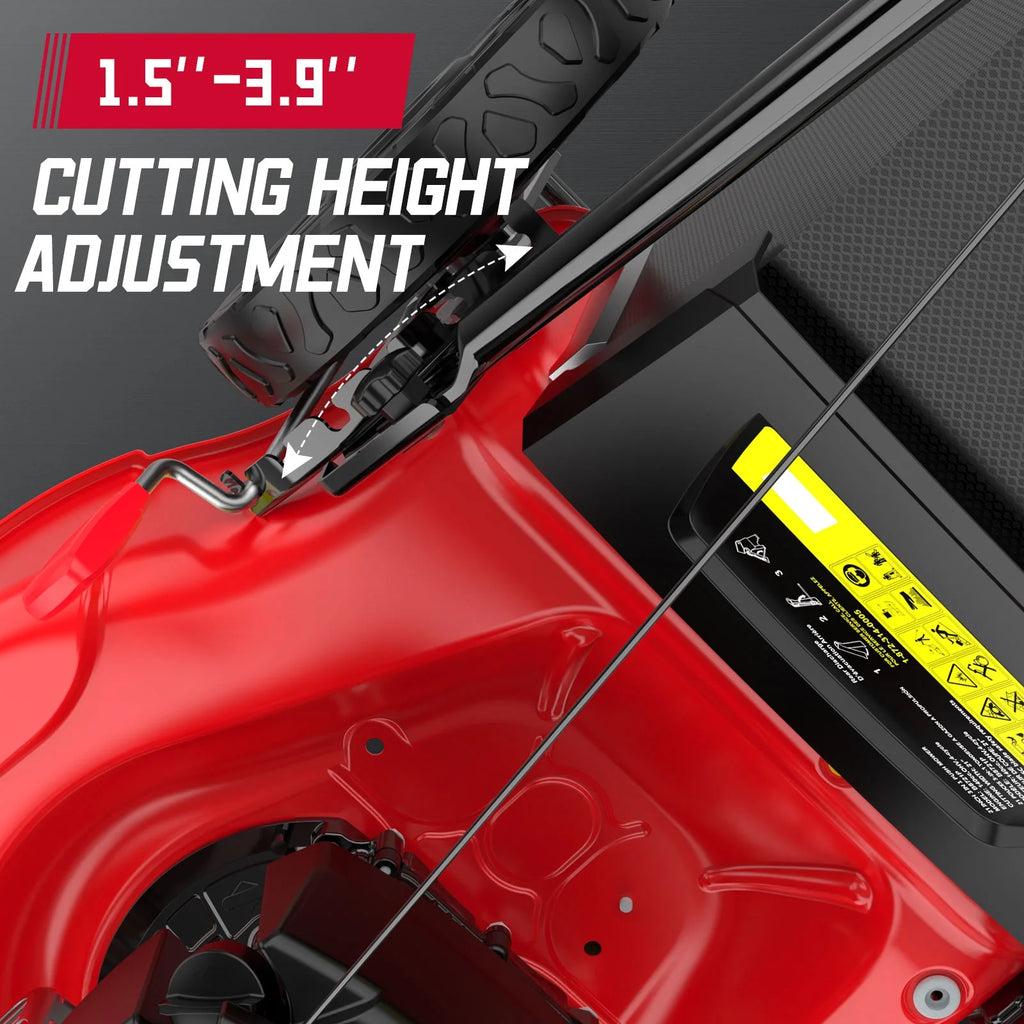 Tondeuse à gazon autotractée PowerSmart 21 pouces, moteur 4 temps B&S 140 cc, fonction 2-en-1 avec ramassage