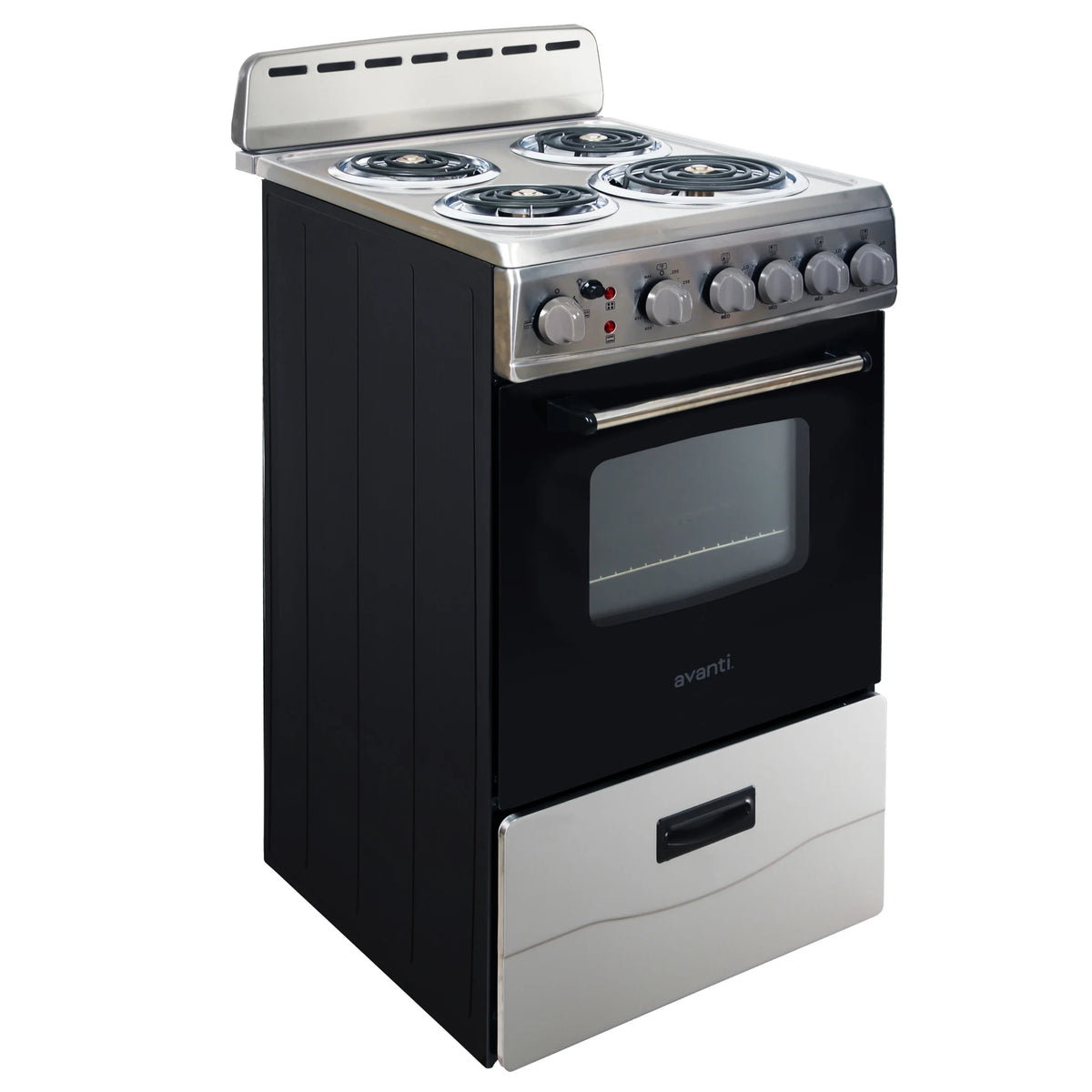 Cuisinière électrique Avanti 20 avec porte vitrée à cadre, en acier inoxydable (ERU200P3S)