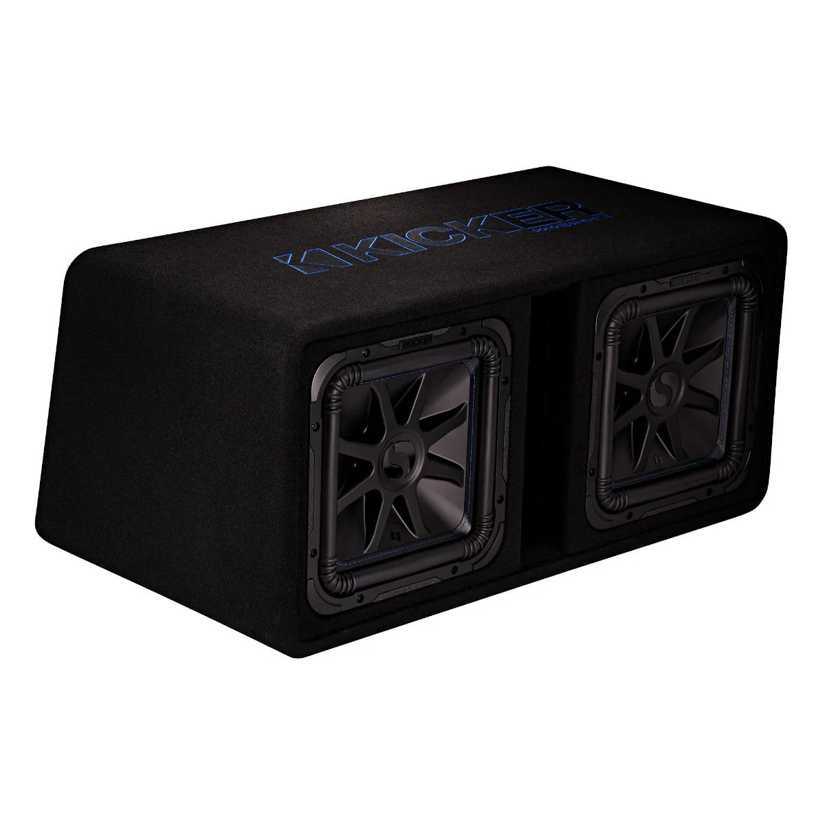 Enceinte de caisson de basses ventilée Kicker 44DL7S122 avec deux haut-parleurs L7S de 12 pouces, réglée sur 2 ohms
