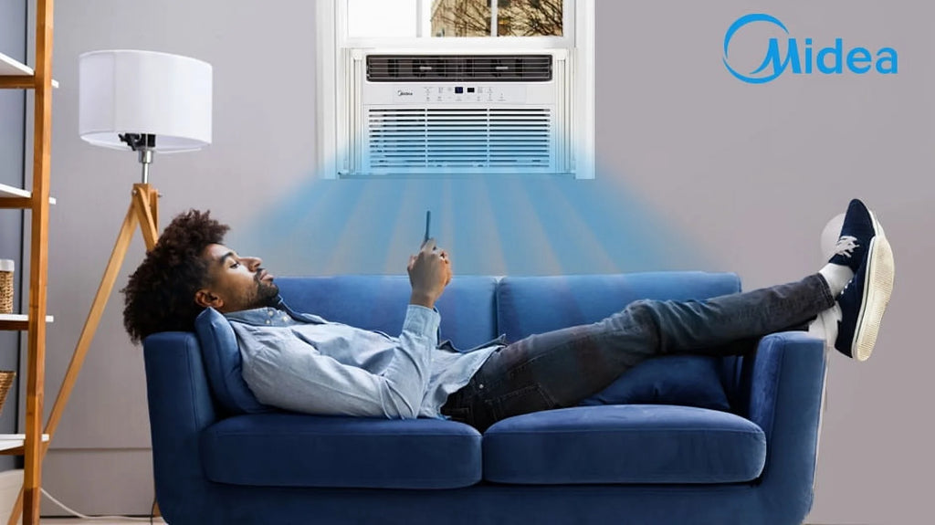 Climatiseur de fenêtre mécanique Midea 5 000 BTU pour 150 pi², blanc, MAW05M1WWT, neuf
