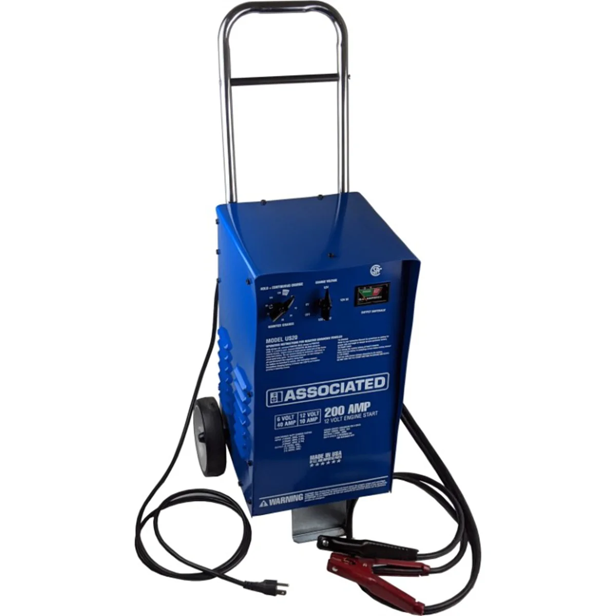 Chargeur de batterie automobile Associated Equipment US20 40 Ampères 6V-12V