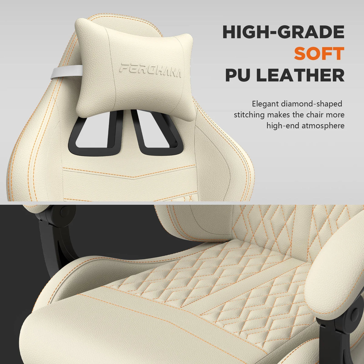 Fauteuil gaming Luxvie avec repose-pieds, fauteuil de bureau ergonomique pour ordinateur avec massage, soutien lombaire et appui-tête, dossier haut, style vintage, pour adultes et enfants, noir