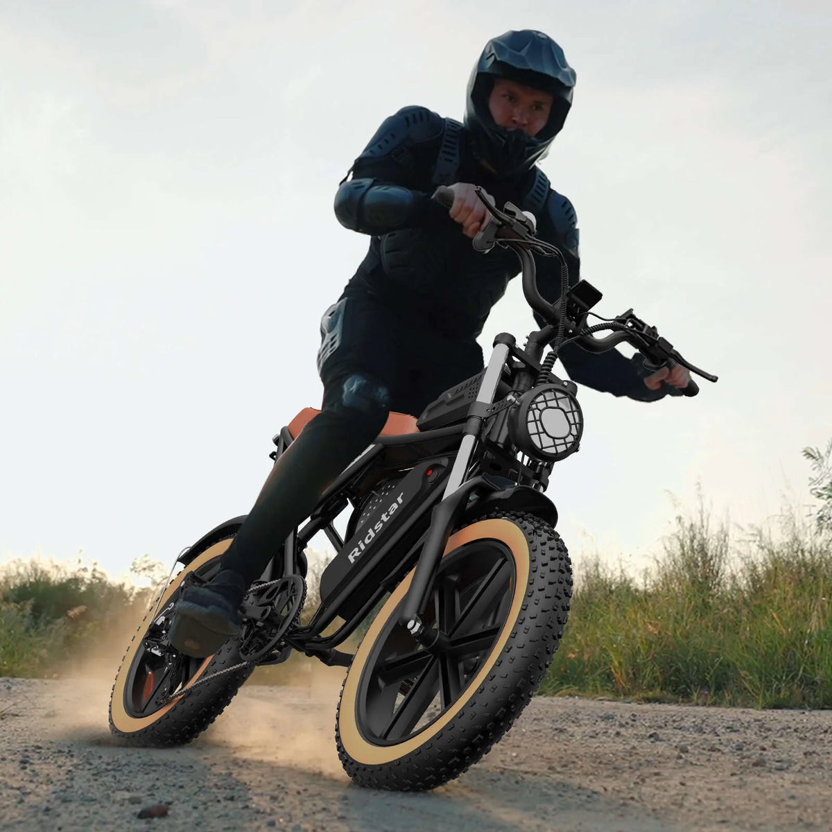 Vélo électrique Ridstar pour adultes, 1200 W, 32 mi/h, moto tout-terrain électrique 48 V 20 Ah, vélo de montagne à pneus larges de 20 pouces et 7 vitesses, UL2849