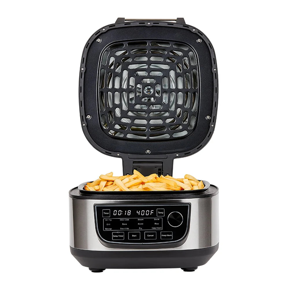 Combo Grill et Friteuse sans huile Plus, Grill d'intérieur / Friteuse sans huile, Acier inoxydable