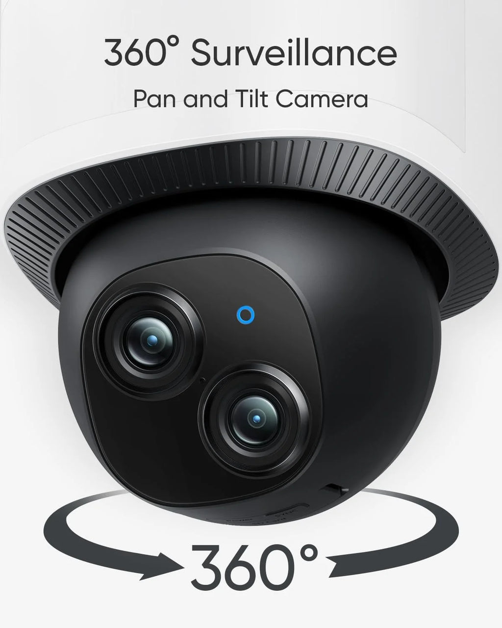 Caméra floodlight eufy Security E340, caméra filaire, double caméra 3K+2K, panoramique et inclinaison à 360°, sans abonnement mensuel