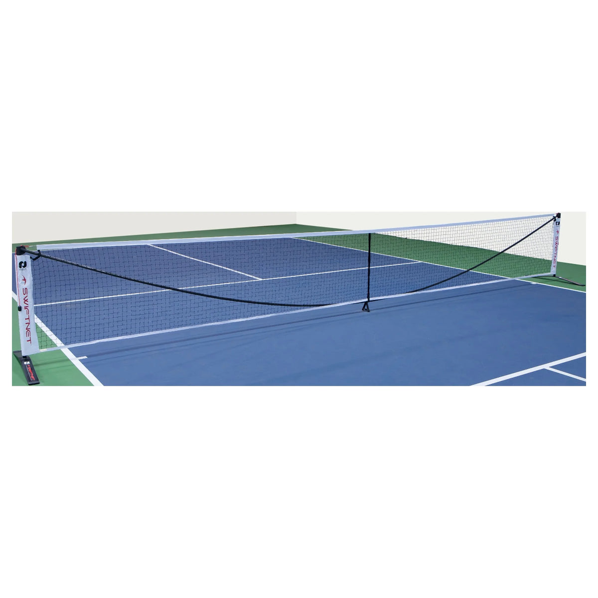 Système de filet portable pour pickleball SwiftNet 2.1| Fibre de carbone légère à haute tension + Matériau du cadre en alliage