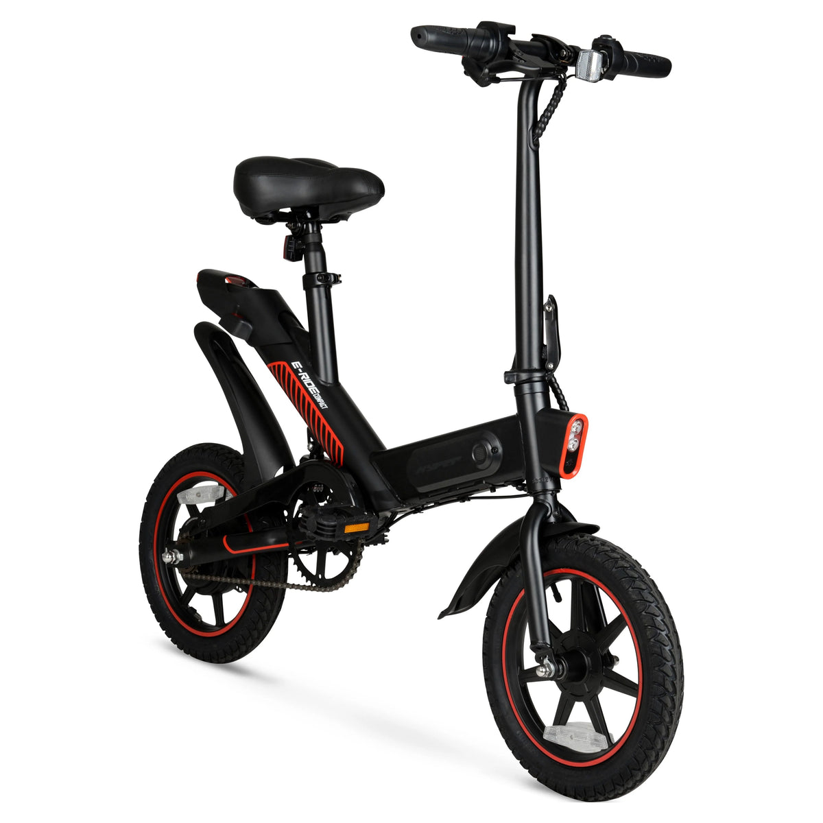 Vélo électrique compact et pliable Hyper Bicycles 14 36V avec accélérateur, moteur de 350W, âge recommandé : 14 ans et plus
