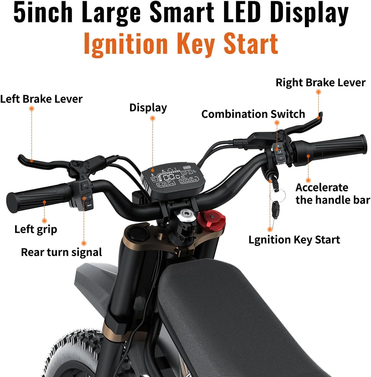 Vélo tout-terrain électrique 2000W pour adultes Ridingtimes GT73 UL2849,Moteur moyeu sans balais,Vélo électrique 18.2AH*2 avec écran numérique 25\ pneus Acier au carbone,Noir