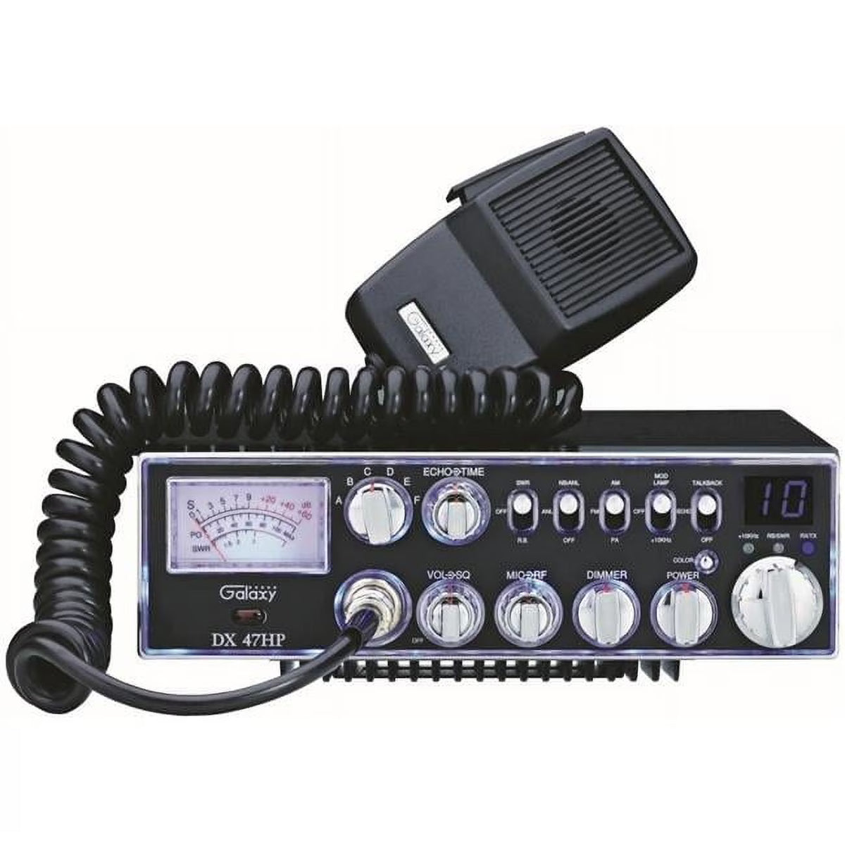 Radio CB Galaxy DX47HP 100W 10m avec écran 7 couleurs
