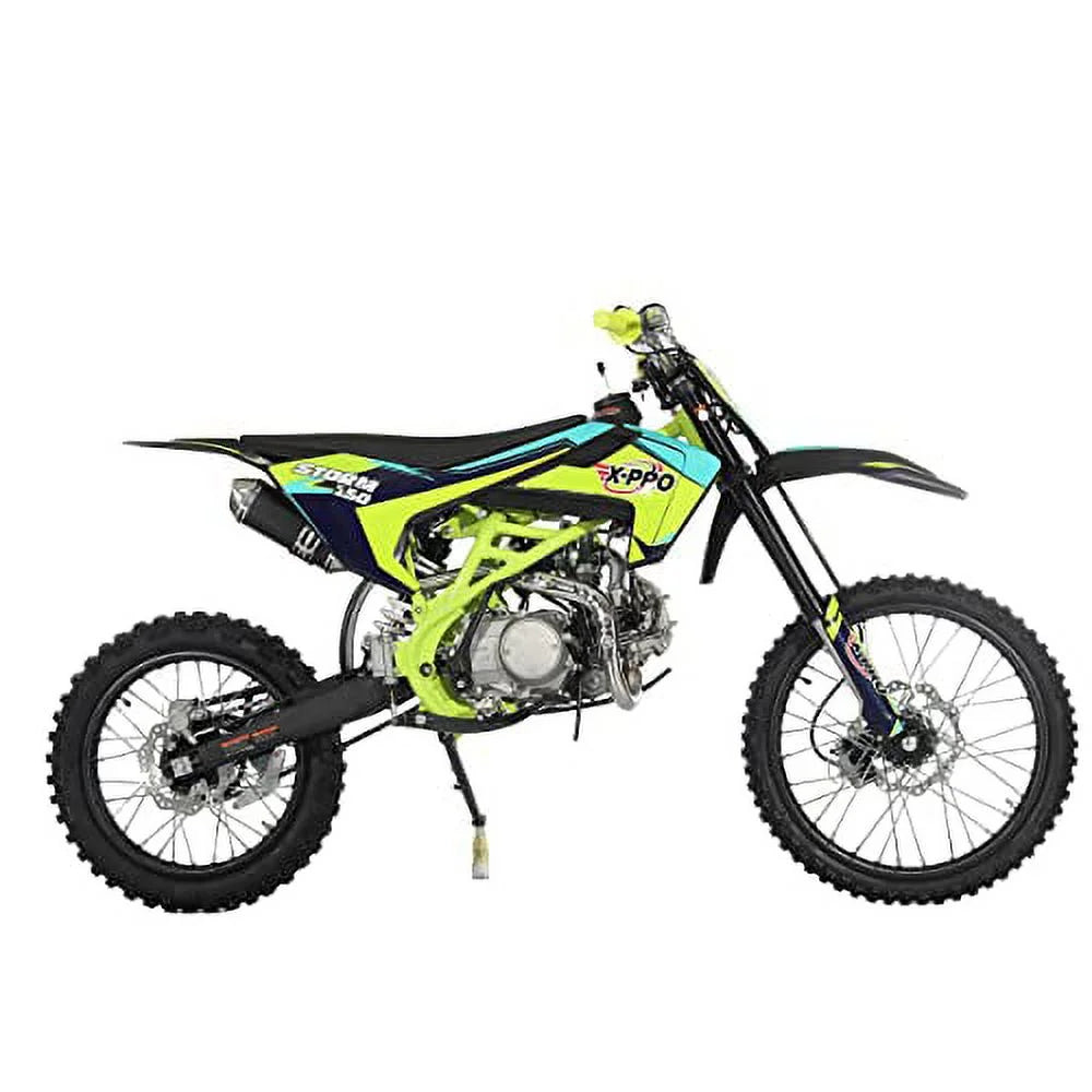 Moto tout-terrain à essence X-Pro neuve 150cc, transmission manuelle 4 vitesses, démarrage électrique/au kick, pneus 19/16