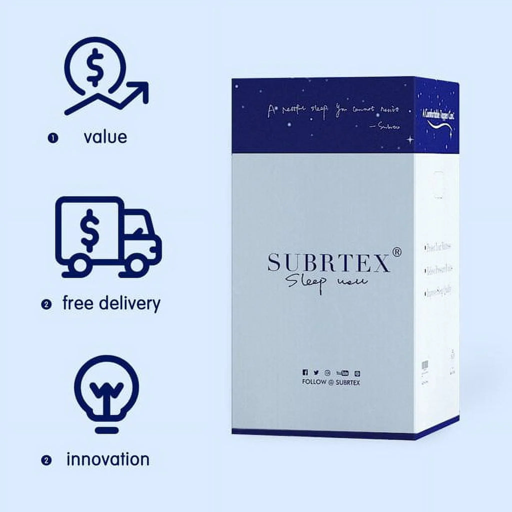 Matelas en mousse à mémoire de forme Subrtex 10 Gel en boîte, format Queen