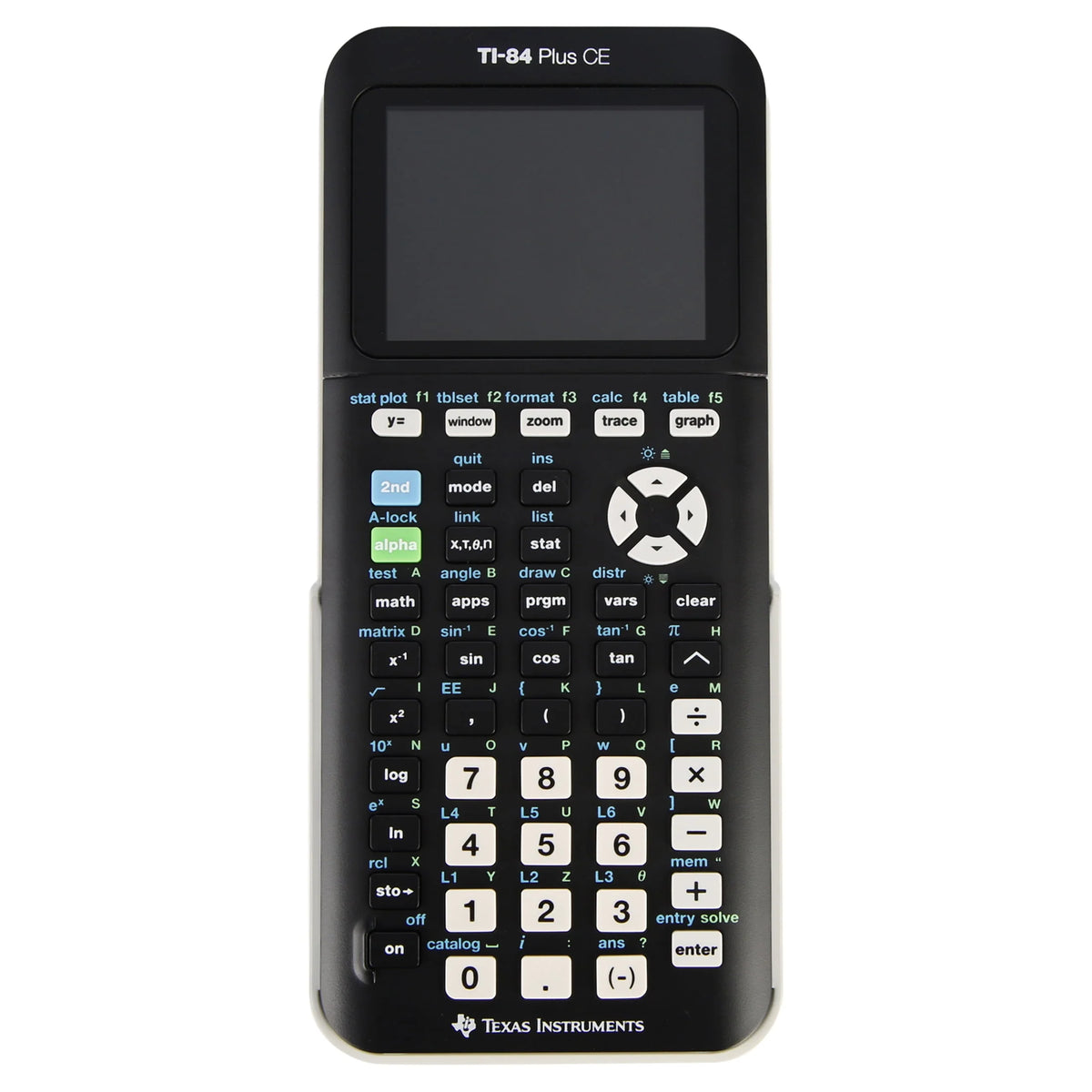 Calculatrice graphique Texas Instruments Ti-84 Plus CE, noire, 7,5 pouces