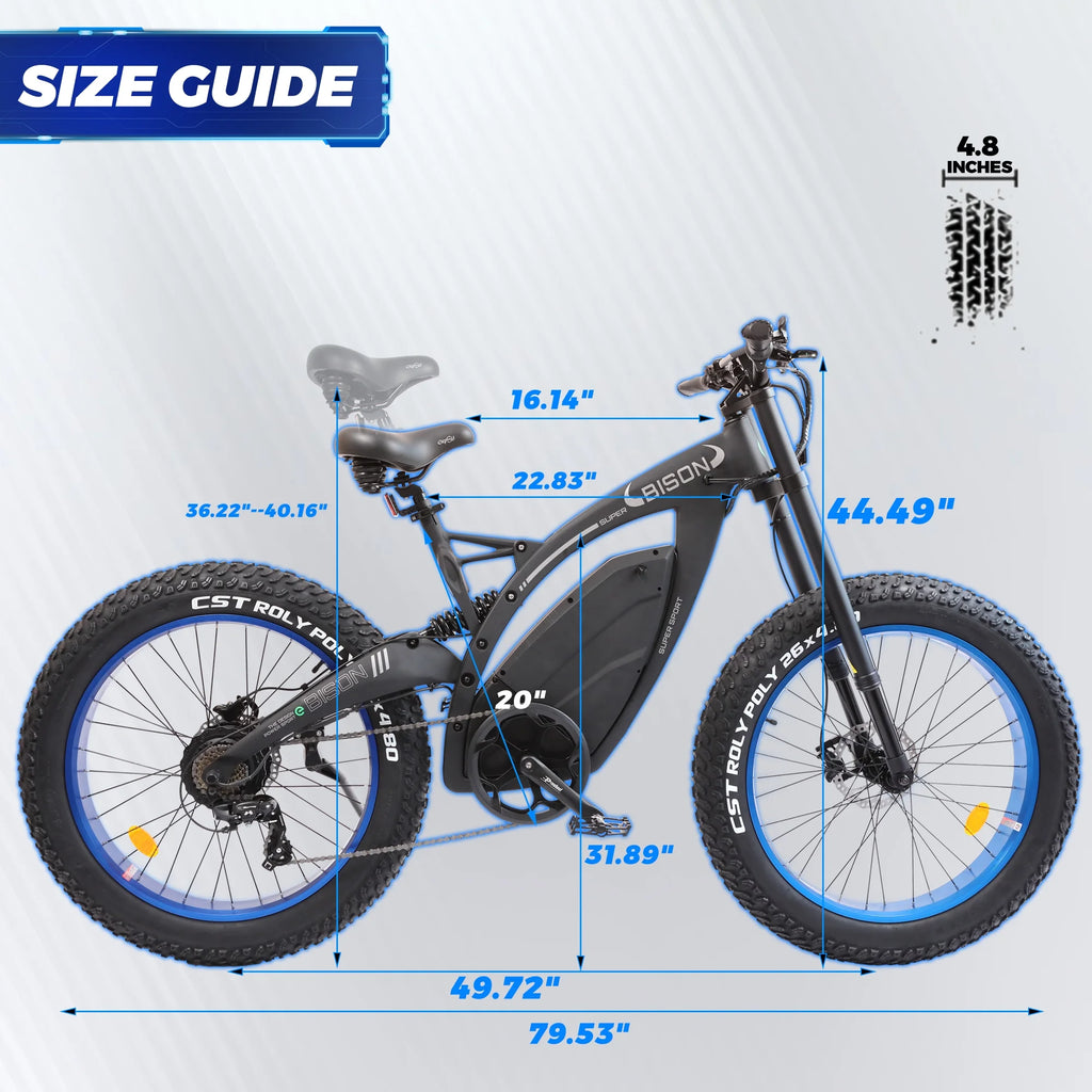 Vélo VTT électrique Ecotric 18 Ah 48 V 750 W Batterie 26 Pouces 4,8 Pouces Pneu Large Fourche à suspension intégrale Cadre en aluminium Vélo de montagne pour homme Vélo électrique de plage Vélo de neige pour adultes A-E516646