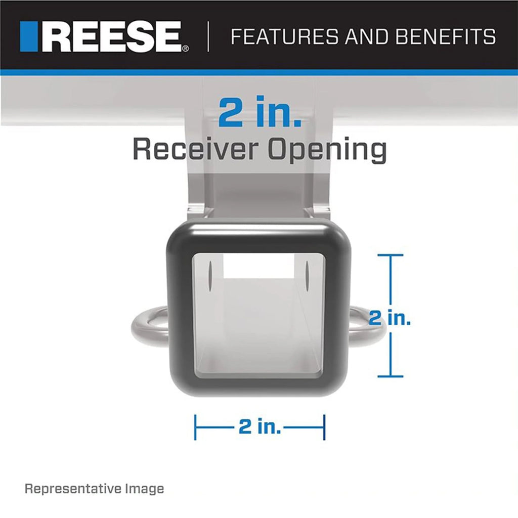 Attelage de remorque Reese Towpower de classe III avec tube récepteur de 2 pouces