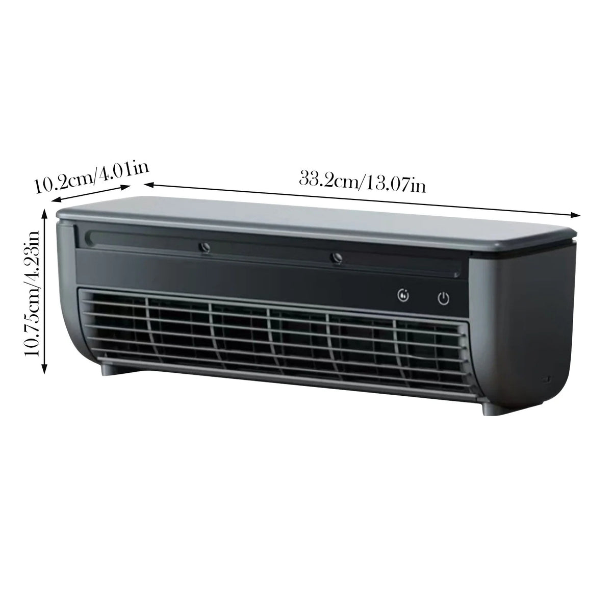 Ventilateur climatisant mural sans perçage 2025 - Climatiseur portable à recharge sans fil - Refroidissement instantané en 10 secondes pour cuisine, chambre et bureau - Système de refroidissement mural compact et peu encombrant