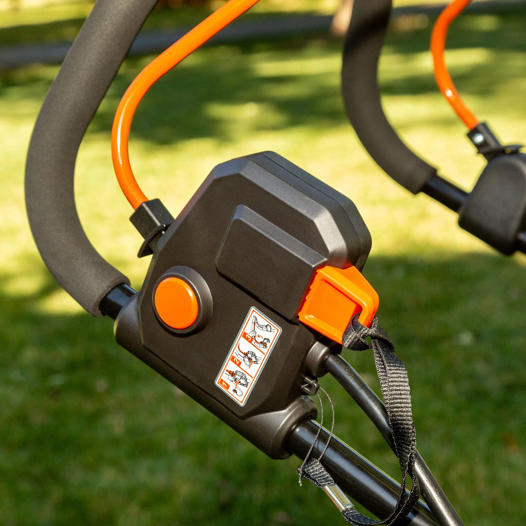 Tondeuse à gazon sans fil SENIX 40V à moteur sans balais, plateau de 18 po, lame de coupe de 17 po, fonction 2-en-1 broyage et ramassage, réglage en 6 positions, LPPX2-M5