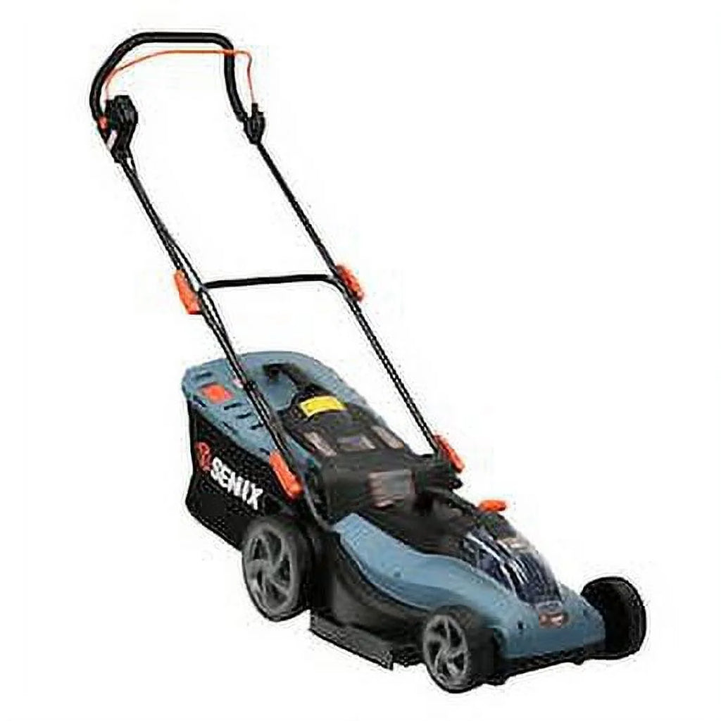 Tondeuse à gazon sans fil SENIX 40V à moteur sans balais, plateau de 18 po, lame de coupe de 17 po, fonction 2-en-1 broyage et ramassage, réglage en 6 positions, LPPX2-M5