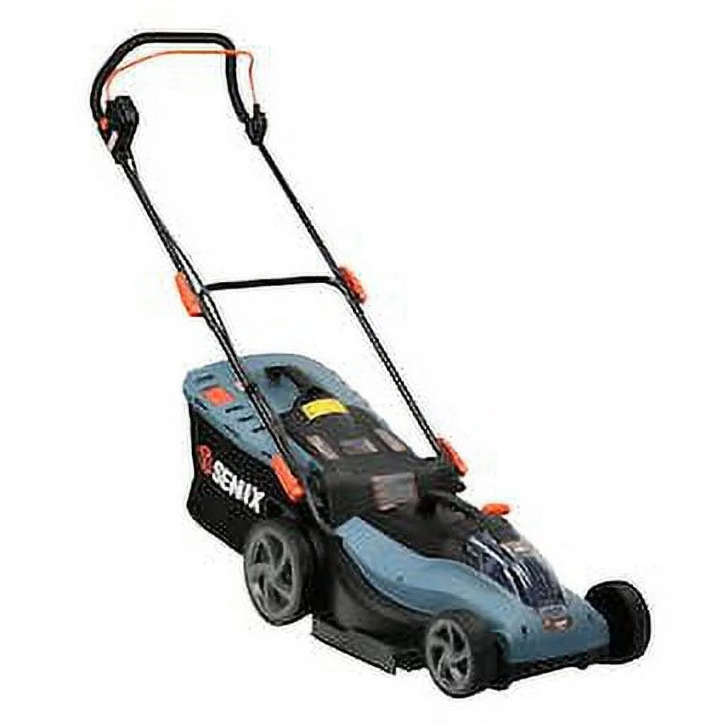 Tondeuse à gazon sans fil SENIX 40V à moteur sans balais, plateau de 18 po, lame de coupe de 17 po, fonction 2-en-1 broyage et ramassage, réglage en 6 positions, LPPX2-M5