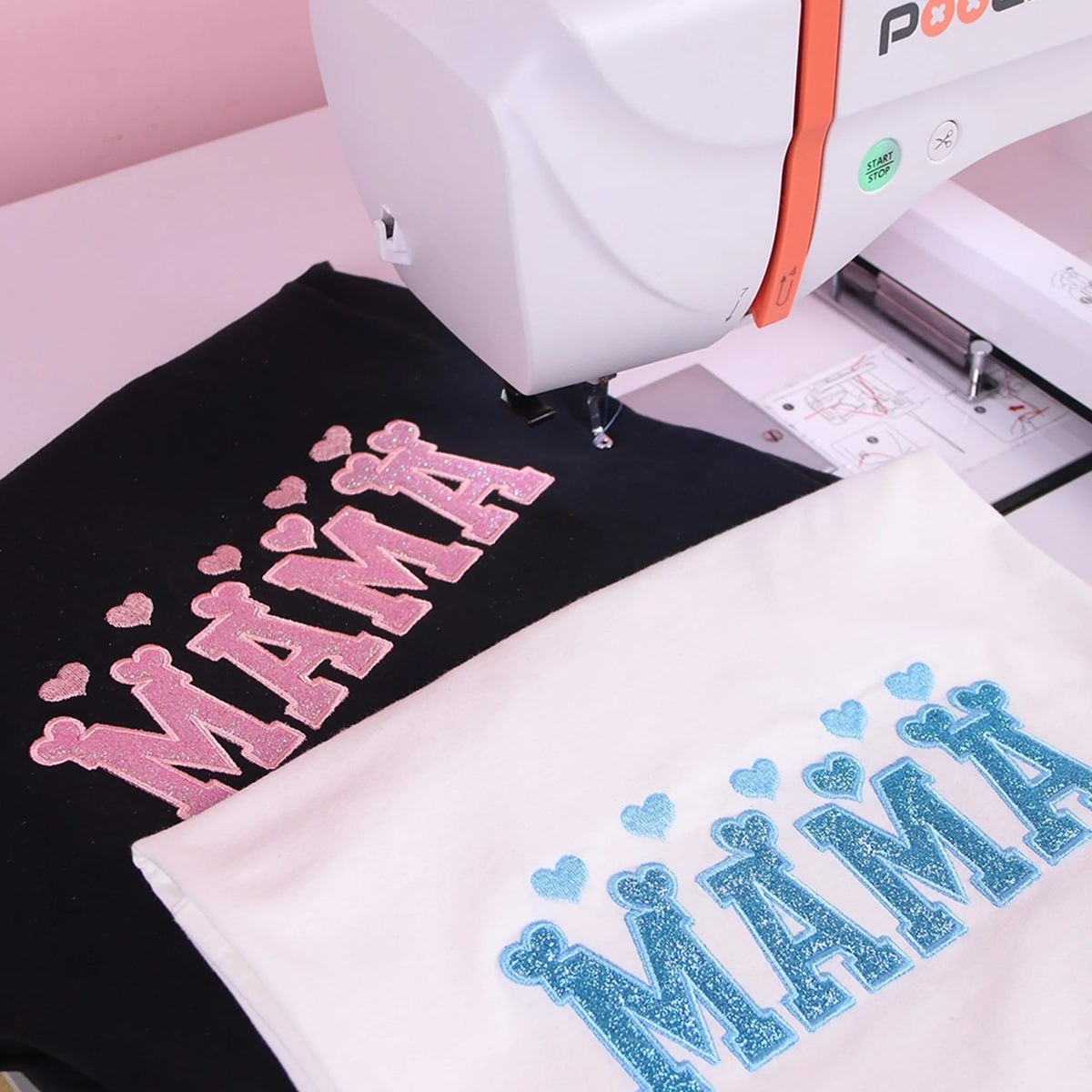 Machine à broder Poolin EOC05, zone de broderie 4 x 9,25 po, écran tactile 7 po, avec kit