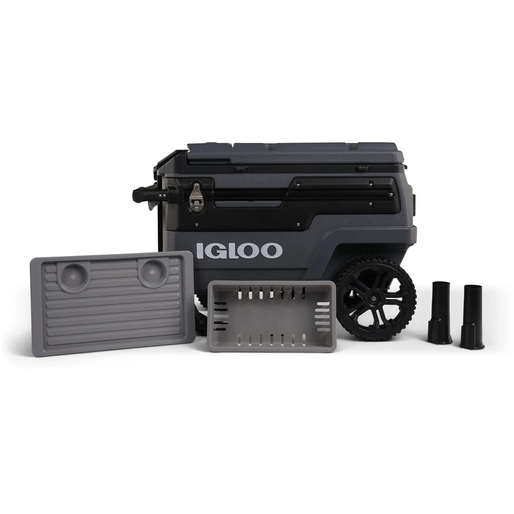 Glacière à roulettes Igloo Trailmate Journey 70 QT, Gris Carbonite