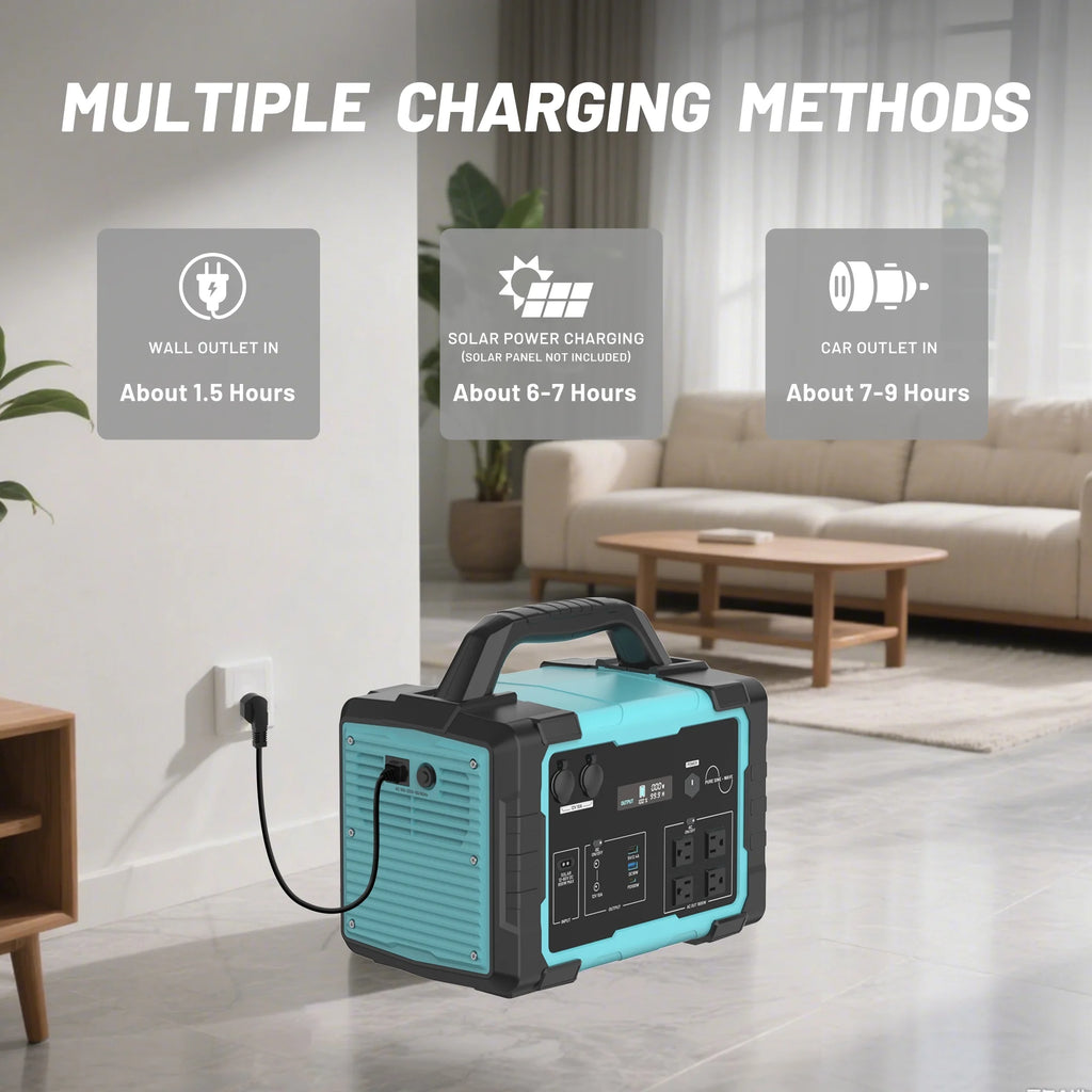 Station d’énergie portable Mondawe 1 000 W, générateur solaire 1 024 Wh avec prise CA pour la maison, le camping et les urgences