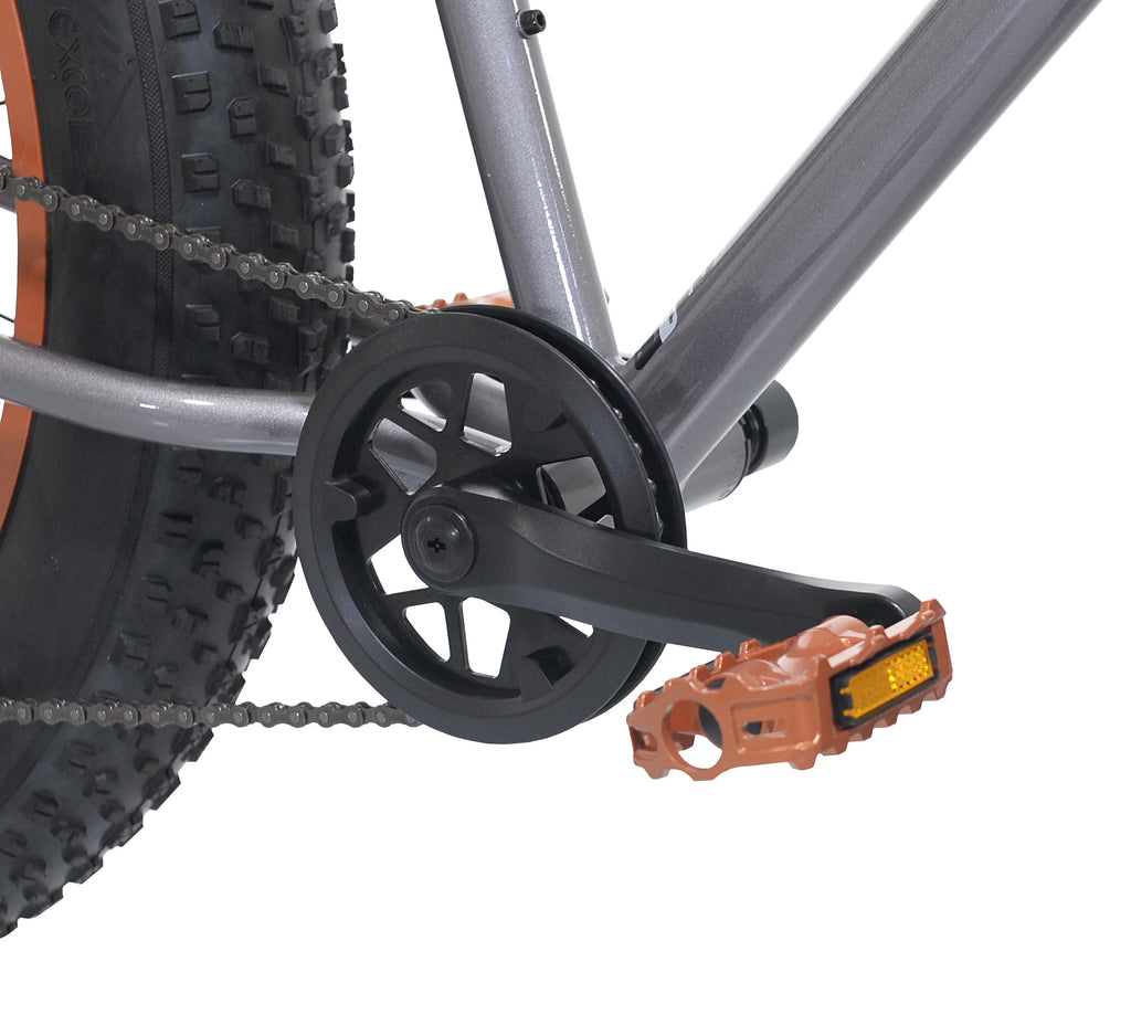 Vélo à pneus larges Ozark Trail, roues de 26 pouces, convient aux adolescents et aux adultes mesurant entre 1,58 m et 1,78 m, unisexe, gris