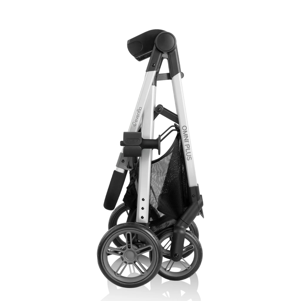 Système de voyage modulaire Evenflo Omni Plus avec siège auto pour bébé LiteMax Sport, gris Mylar, unisexe
