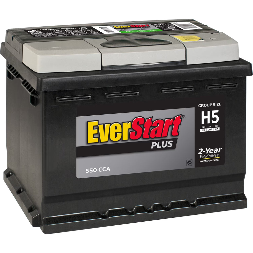 Batterie automobile au plomb-acide EverStart Plus, groupe H5 / LN2 / 47, 12 volts, 550 CCA, 80 RC