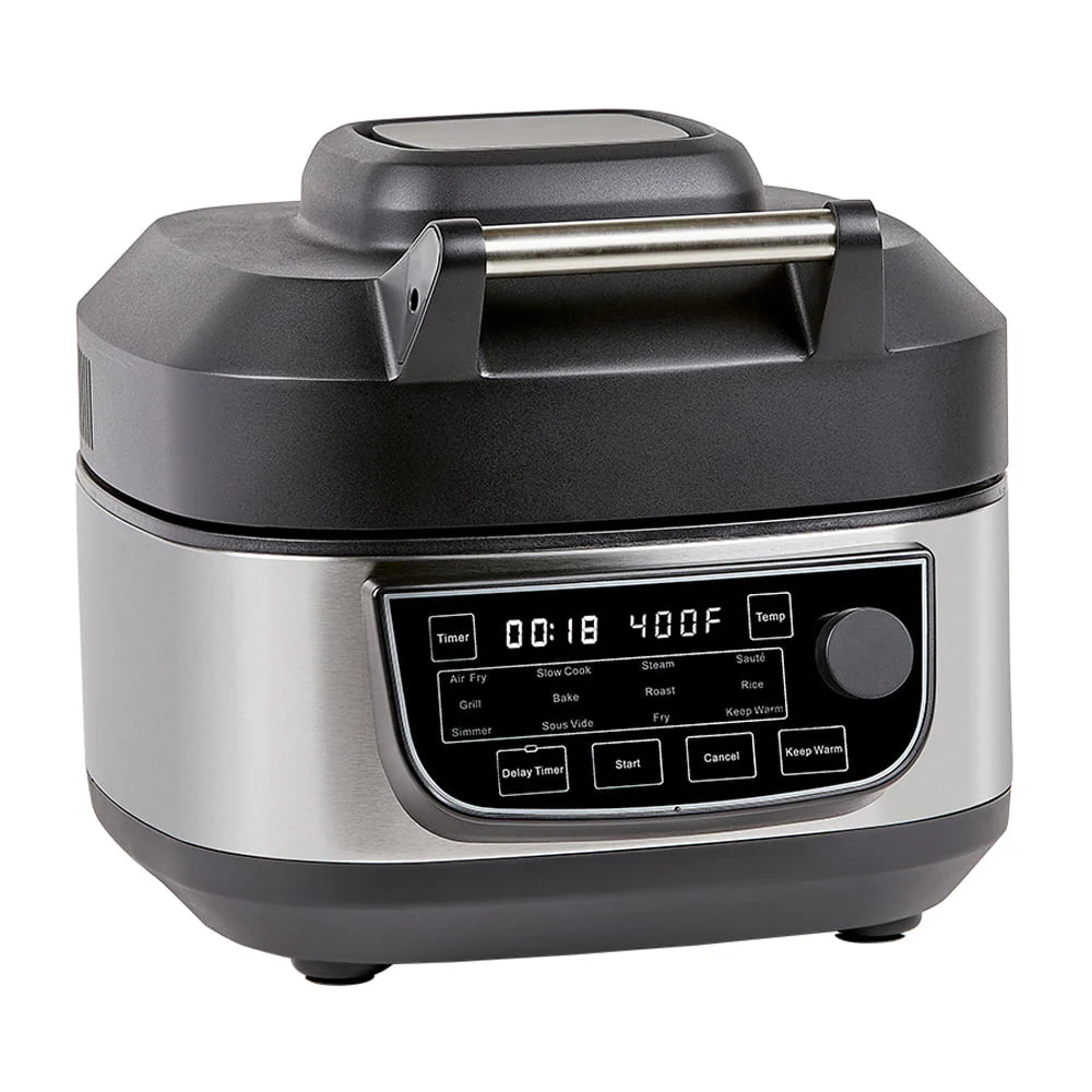 Combo Grill et Friteuse sans huile Plus, Grill d'intérieur / Friteuse sans huile, Acier inoxydable