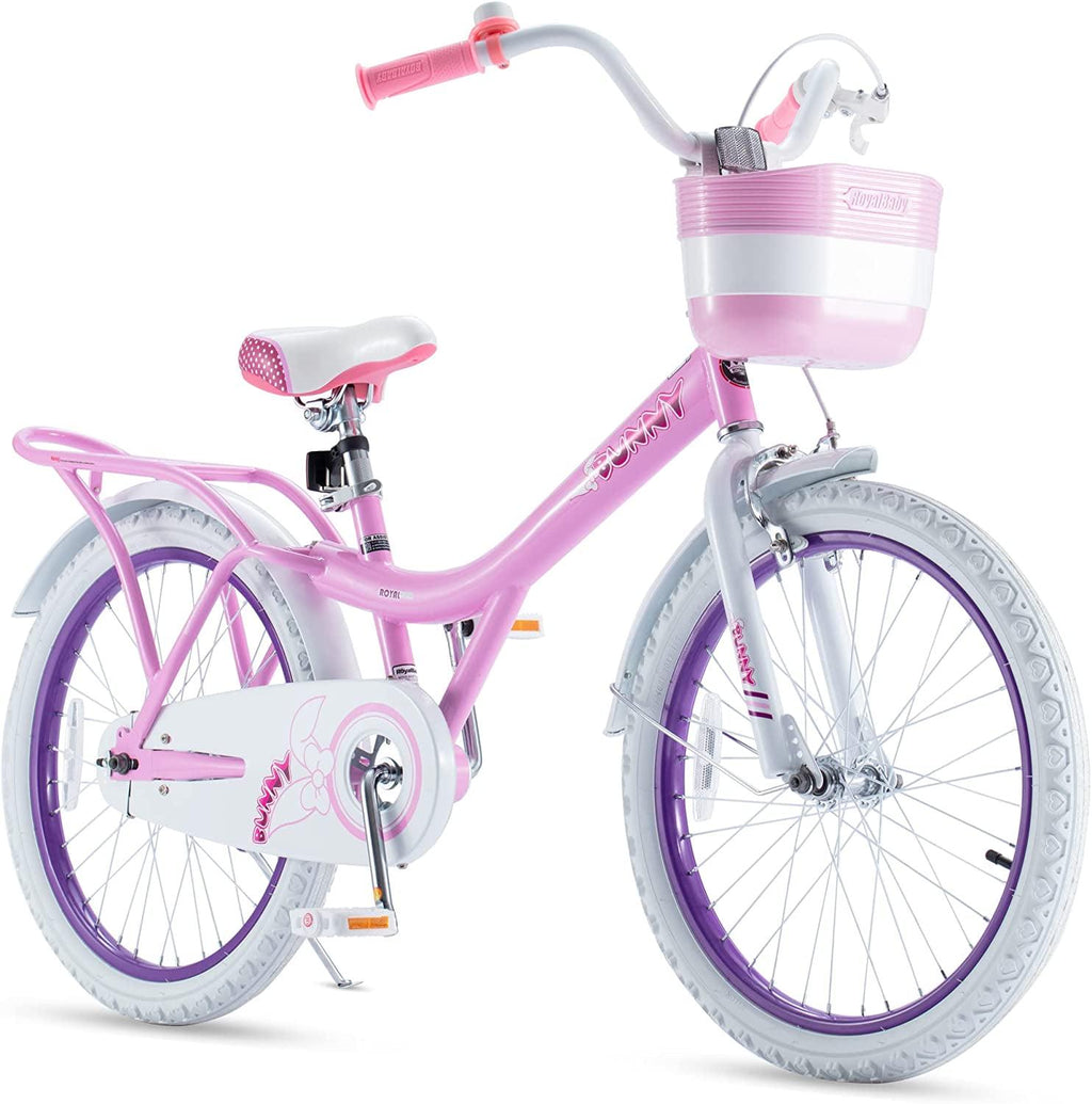 Vélo pour fille RoyalBaby Bunny 20 pouces, vélo pour enfants, rose