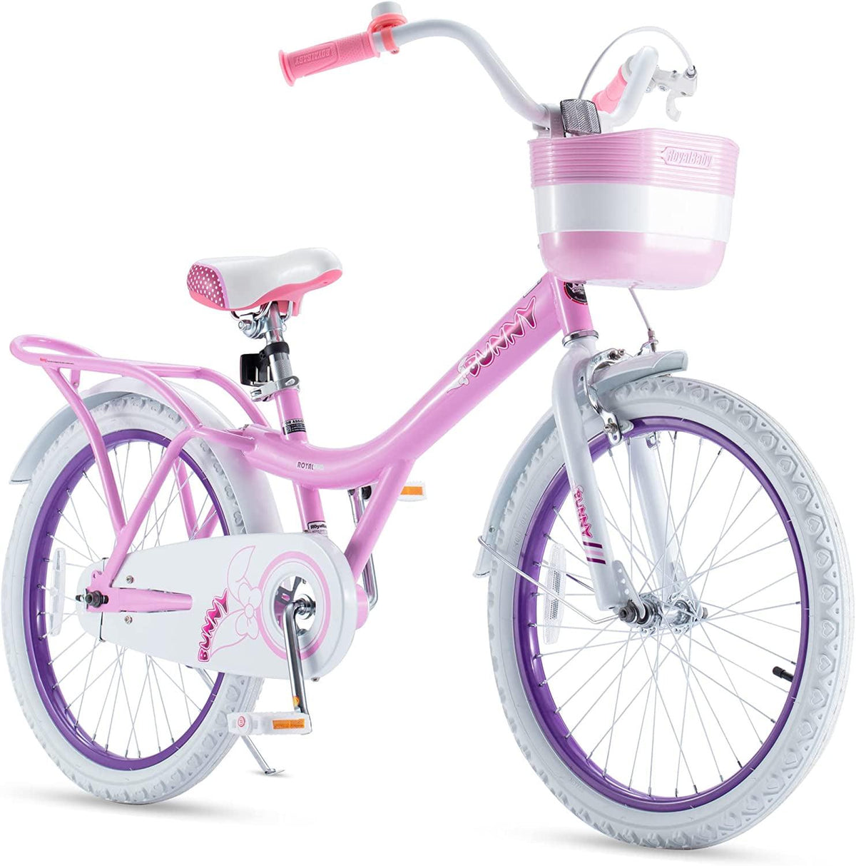 Vélo pour fille RoyalBaby Bunny 20 pouces, vélo pour enfants, rose