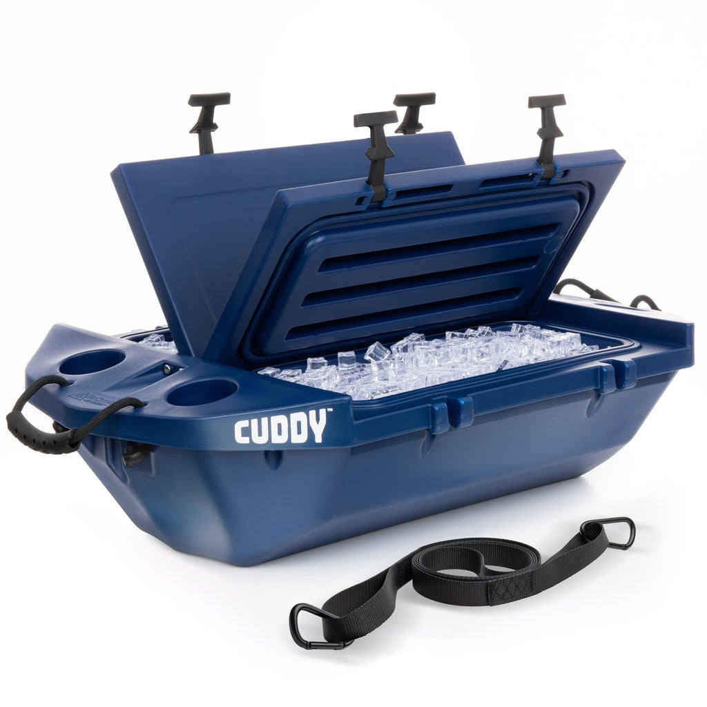 Cuddy Glacière Flottante et Rangement Sec pour Bateau - 40QT - Conception Rigide Amphibie, Marine