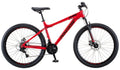 Vélo de montagne unisexe Mongoose Durham 26 po, rouge et noir, 21 vitesses