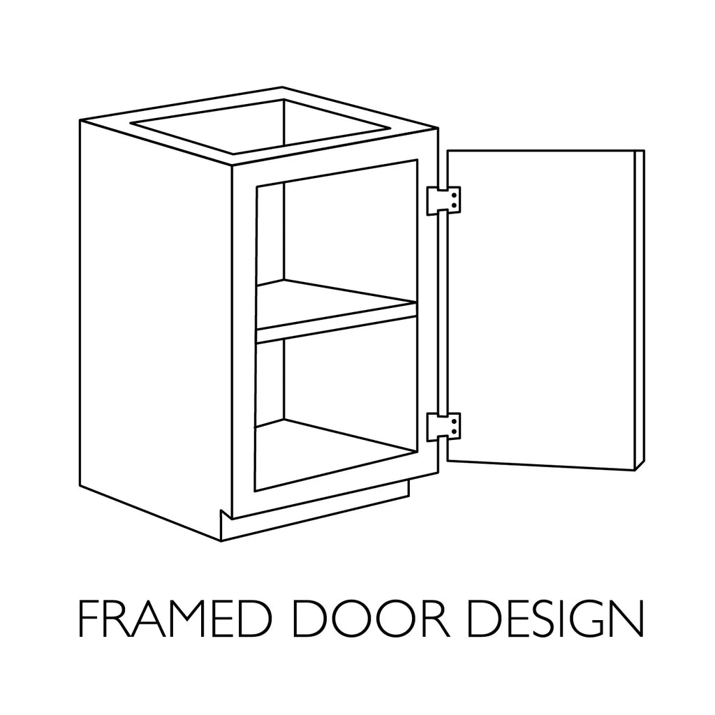 Design House Brookings Meuble bas de cuisine à assembler en bois Shaker, 2 portes et 2 tiroirs (48 x 34,5 x 24), blanc Sherwin Williams