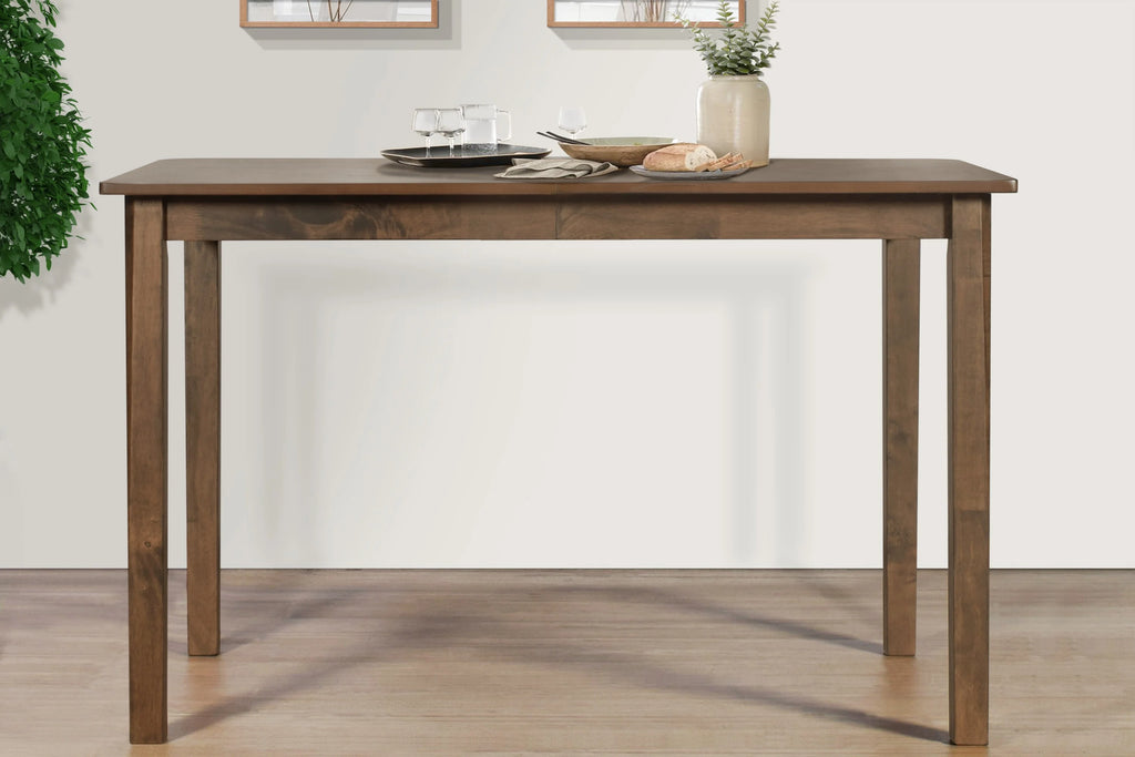 Ensemble de salle à manger Athens de Home Design, marron/gris, table rectangulaire avec chaises rembourrées, style contemporain minimaliste moderne