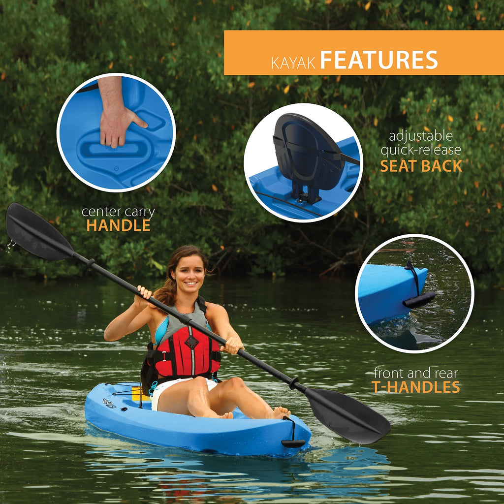 Kayak Sit-On-Top Lifetime Lotus 8 pi, Bleu (90112)