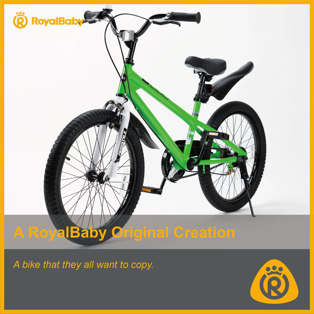 Vélo Royalbaby Freestyle 20 pour garçons et filles de 9 à 12 ans, Bleu