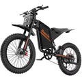 Moto tout-terrain électrique pour adultes, 60 V 35 Ah, 3 000 W, 45 mi/h et autonomie de 37 à 68 mi, vélo de montagne tout-terrain à pneus larges de 25 po, UL2849