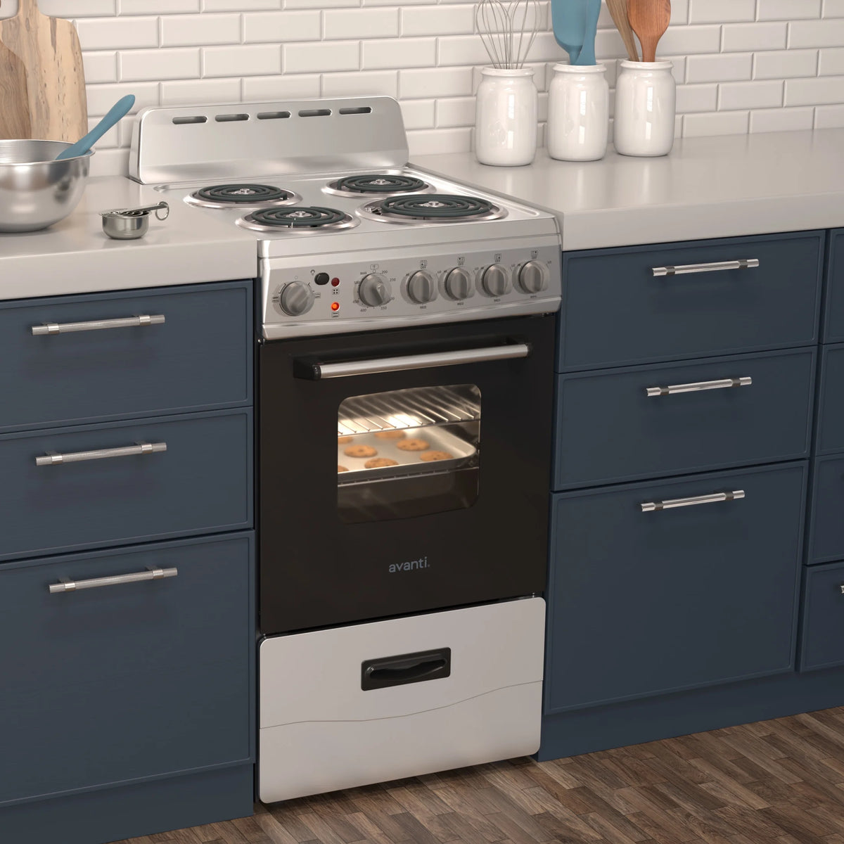 Cuisinière électrique Avanti 20 avec porte vitrée à cadre, en acier inoxydable (ERU200P3S)