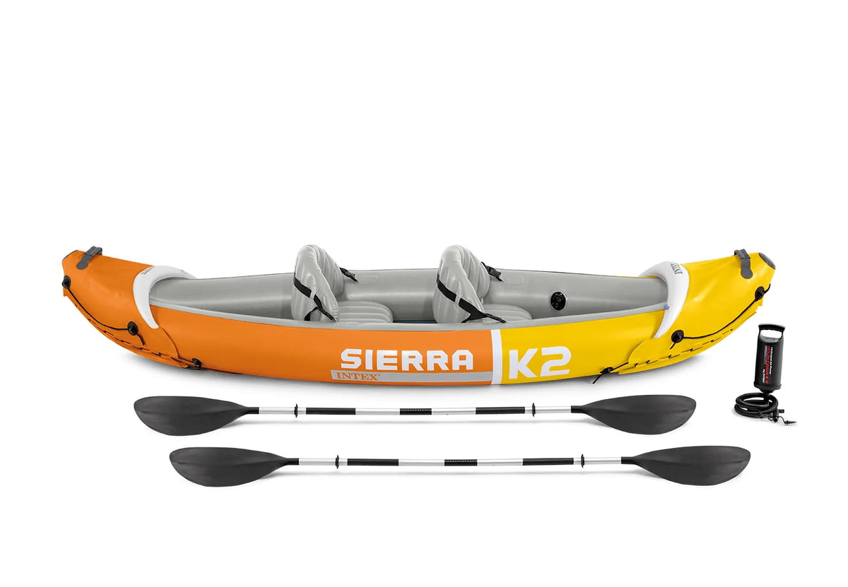 Kayak gonflable Intex Sierra K2 avec pagaies et pompe à main