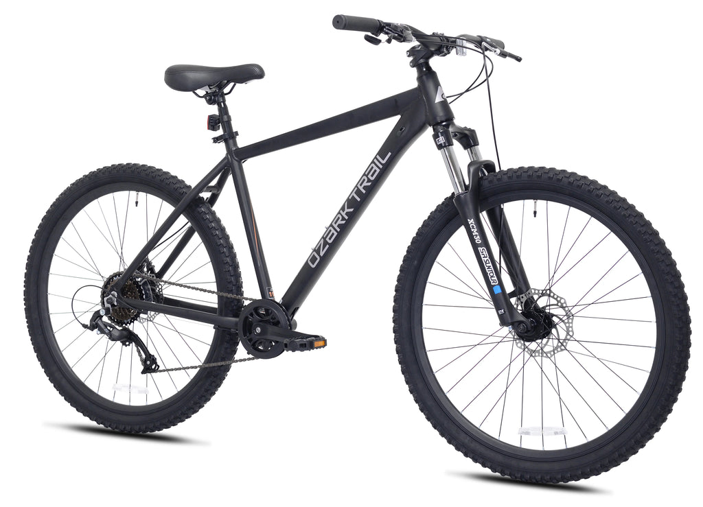 Vélo tout-terrain Ozark Trail 27.5 Vibe, Cadre petit, Convient aux cyclistes de 1,52 m à 1,68 m, Noir, Adulte, Unisexe