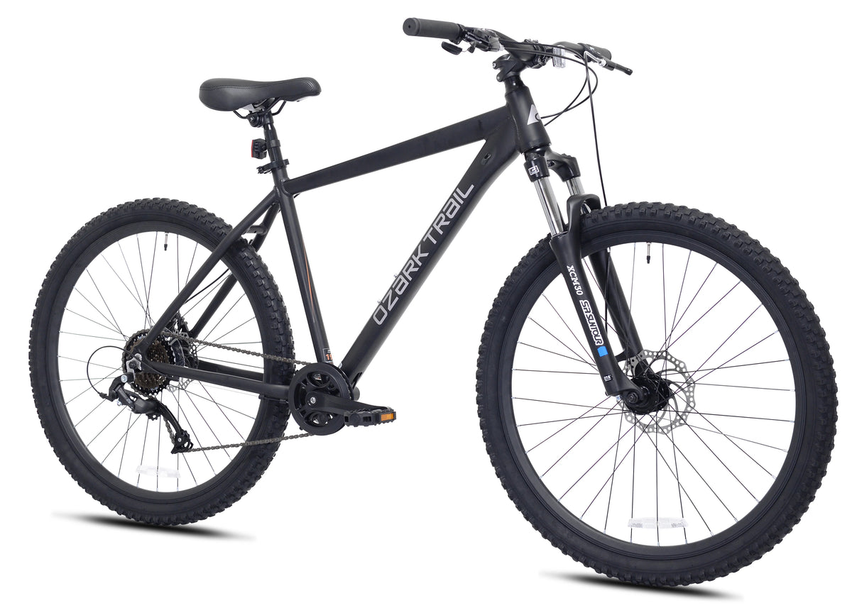 Vélo tout-terrain Ozark Trail 27.5 Vibe, Cadre petit, Convient aux cyclistes de 1,52 m à 1,68 m, Noir, Adulte, Unisexe