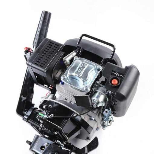 Moteur hors-bord premium de 6 CV pour bateaux de pêche – moteur 2 temps avec démarrage rapide et conception légère